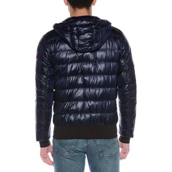 $950 Canada Goose Crofton Bomber Jacket Hoody Navy M NWT Hybridge Lodge Mens - Picture 14 of 14